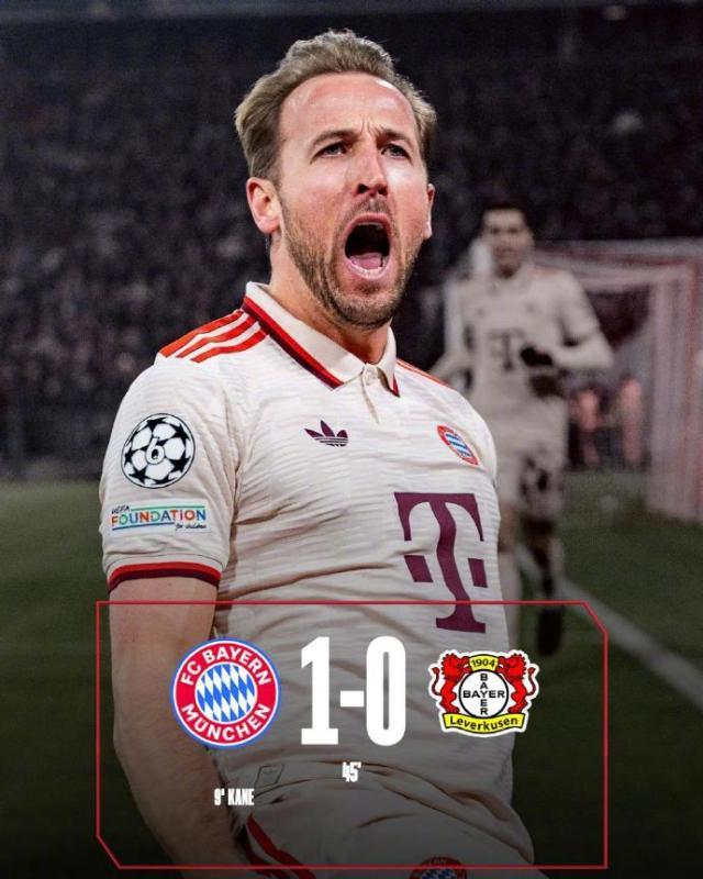 开云登录入口-【欧冠】凯恩双响穆西亚拉破门，拜仁3比0勒沃库森